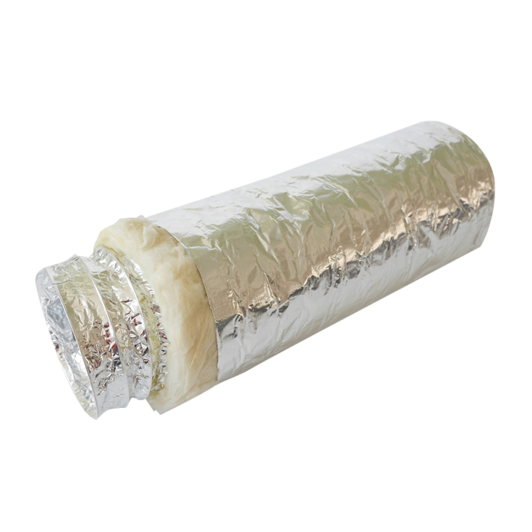 12 Inch Insulated Flexible Duct Size Customization Fiberglass Insulation